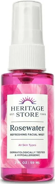 Heritage  Refreshing Facial Mist Rosewater  1 Each  4 Fl