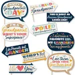 Big Dot of Happiness Funny Happy Grandparents Day Grandma & Grandpa Party Photo Props