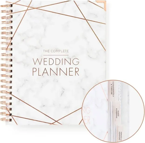 Your Perfect Day Wedding Planner for Bride - Wedding Planning Book and Organizer, Bridal Wedding Planner Book & Binder with Wedding Countdown Calendar (MARBLED)