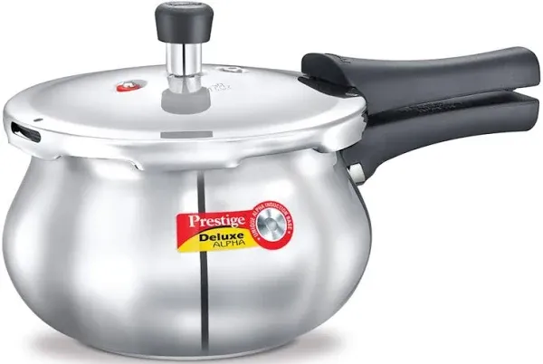 New Prestige Deluxe Alpha Stainless Steel Pressure Cooker Baby Handi- 2 Litre