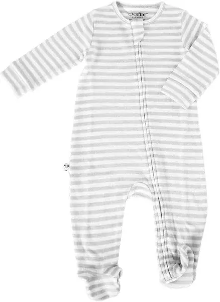 Woolino Toddler Footie Sleeper, Merino Wool Baby Pajamas, One-Piece Sleeper Jumpsuit, Front Zip Footie Romper for Unisex