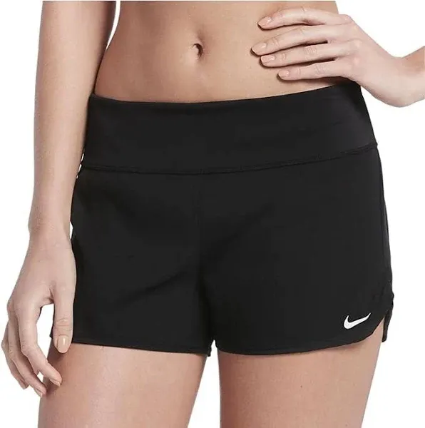 Nike Women's Solid Element Swim Boardshorts - Black - XL