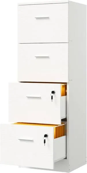 Dwvo 4-Drawer File Cabinet with Lock