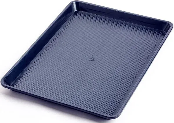 Blue Diamond Half Cookie Sheet, Diamond Infused Ceramic Nonstick Baking Pan, PFAS & PFOA-Free Bakeware, Dishwasher & Freezer Safe, Durable Oven Tray, Easy Release, Even Heating, Blue