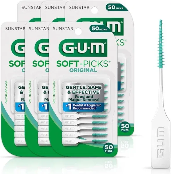 GUM Soft-Picks For Wider Spaces 5 pack