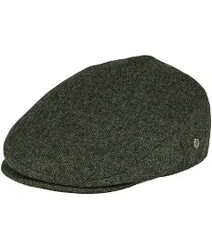  Men&#039;s Herringbone Flat Ivy Newsboy Hat Wool Blend Gatsby Cabbie Cap 7 7/8 Navy