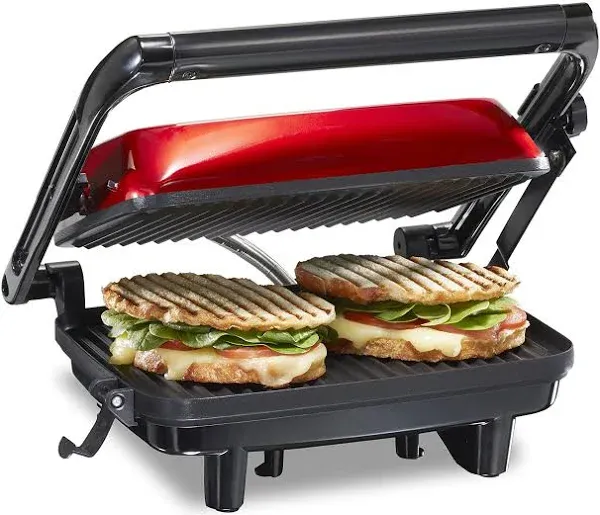  Panini Press Grill and Gourmet Sandwich Maker, Locking Lid