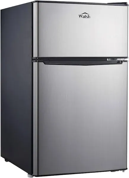 Walsh Compact Refrigerator Dual Door Mini Fridge Energy Efficient Adjustable