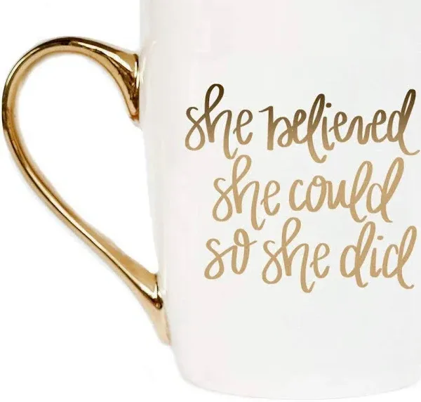 She Believed She Could So She Did Coffee Mug