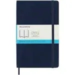 Moleskine Classic Notebook, Large, Dotted, Sapphire Blue, Soft Cover