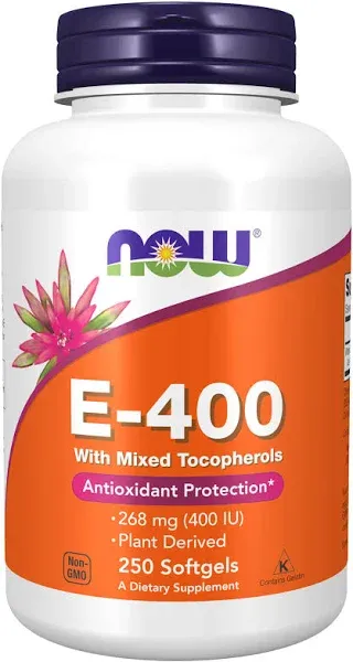 Now Foods - Vitamin-E 400 IU - 100 Softgels