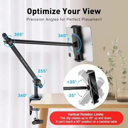 Long Arm Tablet Phone Stand Mount