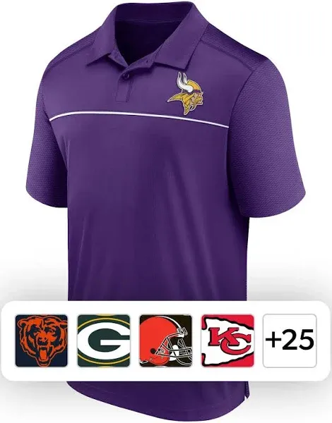 NFL Minnesota Vikings Short Sleeve Polo L