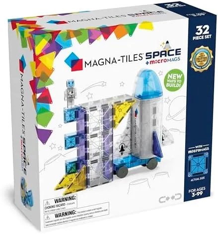 Magna-Tiles Classic 32-Piece Magnetic Construction Set