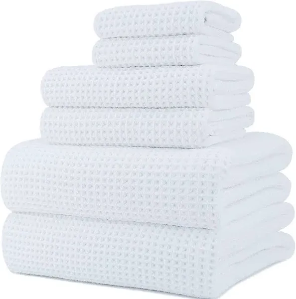 Oversize, 60 x 30 in., Quick Dry Lint Free Microfiber Bath Towel Set, 6 Piece...