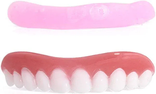 Instant Smile Small Upper Teeth Cosmetic Veneers - Teeth + Case