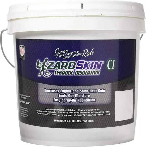 LIZARD SKIN (1303-2) Black Lizard Skin Ceramic Insulation 2 Gal