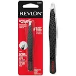 Revlon Expert Slant Tip Tweezer, Stainless Steel Hair Removal Makeup Tool