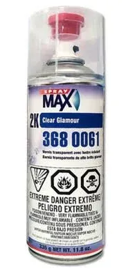 SprayMax 3680061 2K Glamour High Gloss Aerosol Clear