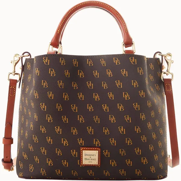 Dooney & Bourke Women's Gretta Small Brenna Bag in Brown Tmoro