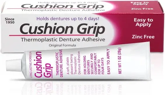 Cushion Grip Thermoplastic Denture Adhesive