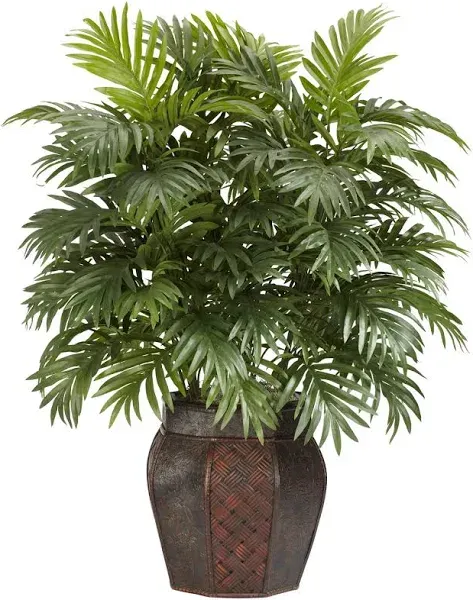 Nearly Natural Areca Palm with Vase Silk Plant, 38" x 27" x 25"