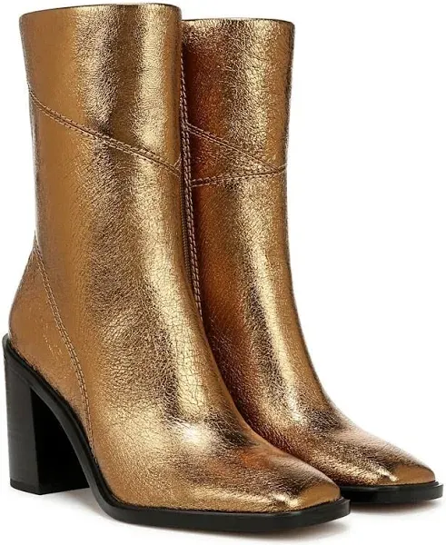 Franco Sarto Stevie Metallic Leather Booties