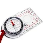 Sun Company ProMap Compass - Ultra Lightweight Baseplate Map Compass With Declination Scale - Accurate Orienteering Base Plate Compass For Hiking,