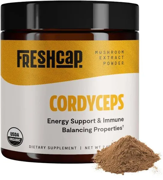 FreshCap Organic Cordyceps Mushroom Extract Powder