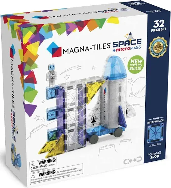 Magna-Tiles Space 32Piece Magnetic Construction Set