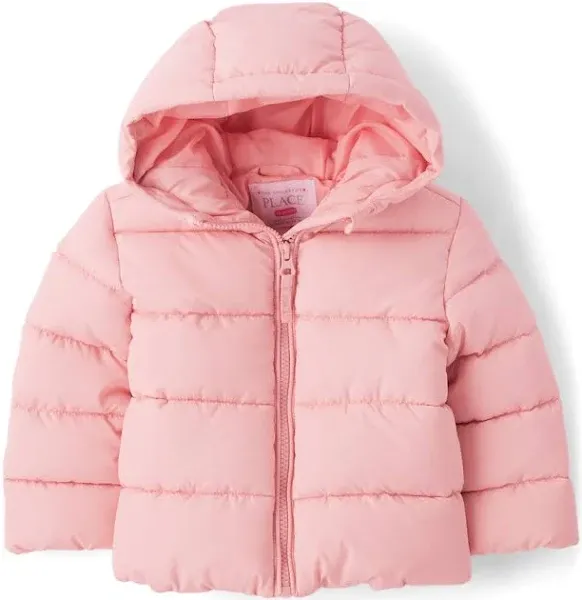 The Children's Place Baby Toddler Girls Hooded Puffer Jacket