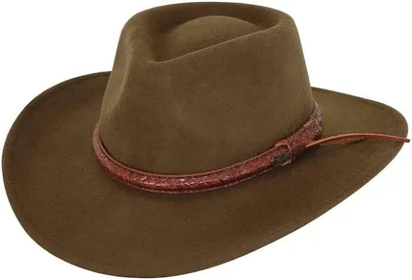 Outback Trading Company 1379 Men's Dusty Rider UPF 50 Water-Resistant Western-Style Wool Hat