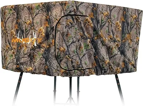 Muddy MQA1602 Quad Blind Kit Elevated Hunting Water-Resistant Enclosure, Cammo