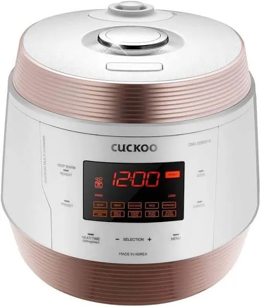 Cuckoo CMC-QSB501S 5QT. Premium 8-in-1 Electric Pressure Cooker