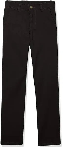 IZOD Boys' Flat Front Comfort Waistband Pants