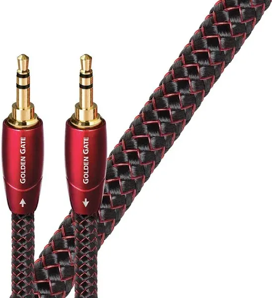 AudioQuest Golden Gate Analog Audio Interconnect 3.5mm Mini to RCA Cable (12.0 m