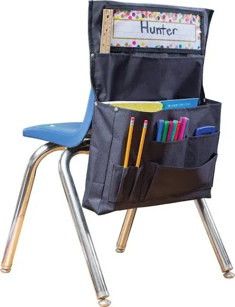 Chair Pocket School Desk Catty Storage Solution 7 Storage Pockets 15.5”W x 18”L