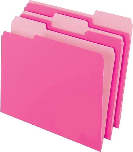 Pendaflex Colored File Folders 1/3-Cut