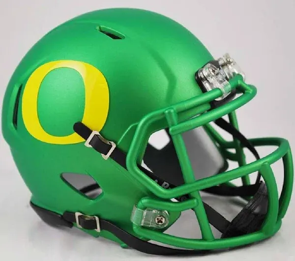 Oregon Ducks NCAA Mini Speed Football Helmet <B>Apple Green</B>