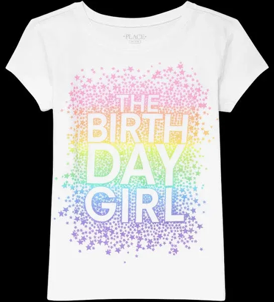 The Children's Place Girls' Birthday Graphic T-Shirt