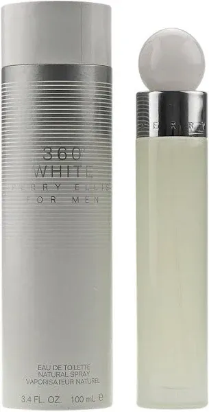 360 White by Perry Ellis Eau De Toilette Spray for Men 3.4 oz