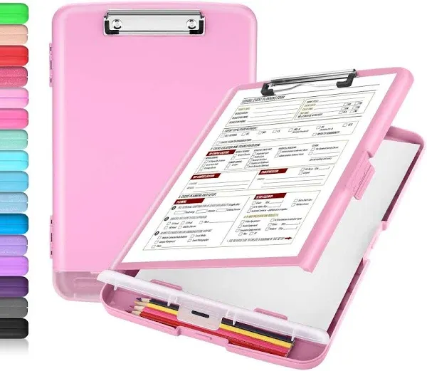 Clipboard with Storage, High Capacity Nursing Clipboards with Pen Holder, Hea...