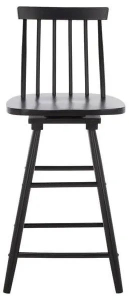 Quai Swivel Counter Stool - Black