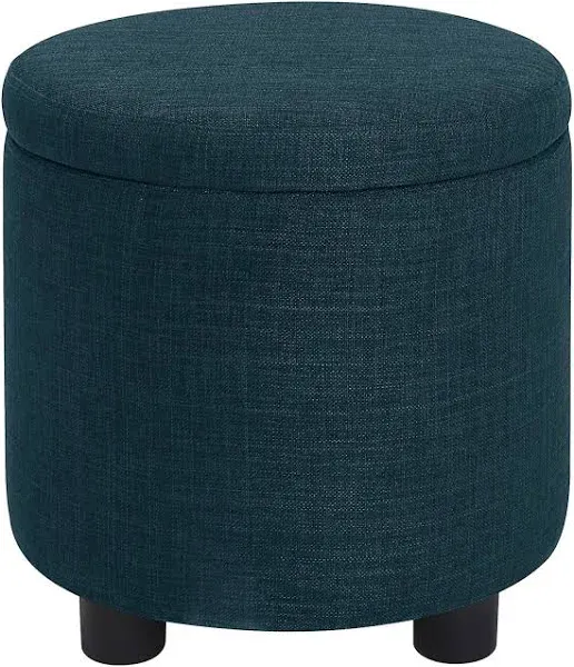 Copper Grove Bramsted Round Accent Storage Ottoman