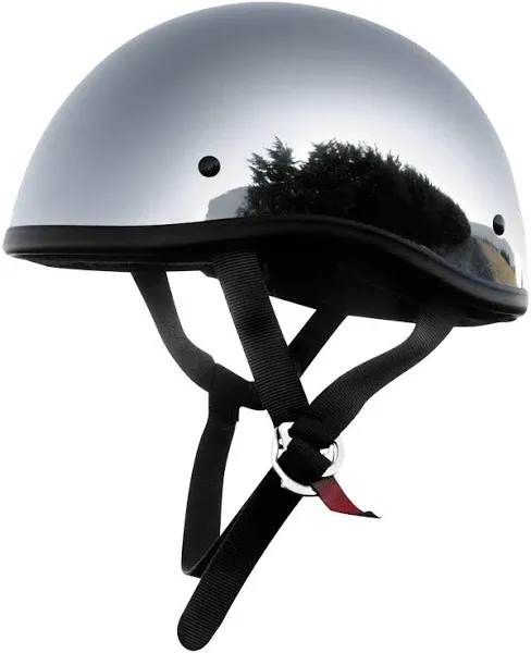 Skid Lids Original Helmet Chrome