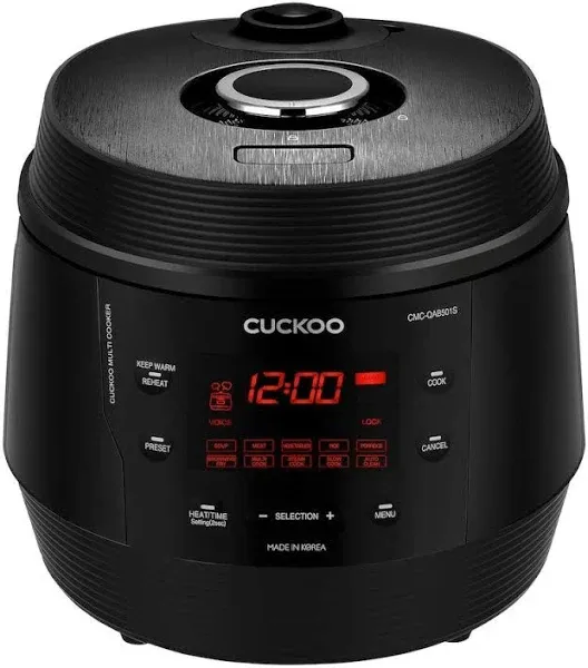 CUCKOO 5qt Standard Multi Pressure Cooker and Warmer Black