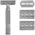 Rockwell Razors 6S Stainless Steel Safety Razor - 6 Adjustable Settings, 25 Recyclable Blades