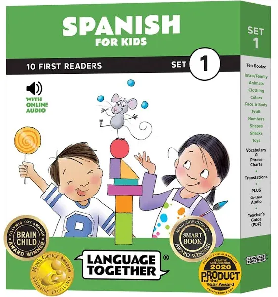 Spanish For Kids - Language Together 10 First Readers with Online Audio (Set 1)