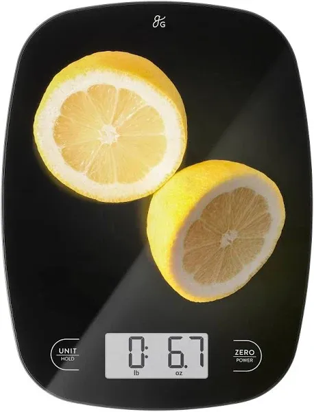 Digital Kitchen Scale Digital Weight Grams and Ounces (Black Glass) Black Glass