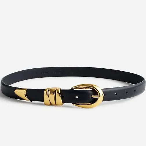 Madewell Women's Triple Metal Keeper Belt